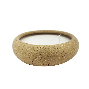 VELA AROMATIZADA EM CERAMICA MARROM