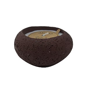 VELA AROMATIZADA EM CIMENTO MARROM