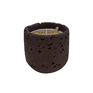 VELA AROMATIZADA EM CIMENTO MARROM