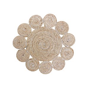 CJ DE JOGO AMERICANO EM FIBRA NATURAL BEGE 4 PCS