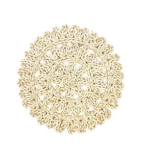CJ DE JOGO AMERICANO EM FIBRA NATURAL 4 PCS