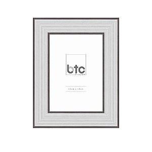 PORTA RETRATO EM RESINA BRANCO E BRONZE