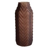 VASO DE VIDRO MARROM