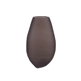 VASO DE VIDRO MARROM FOSCO