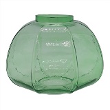 VASO DECORATIVO EM VIDRO - VERDE - 20X20X15CM