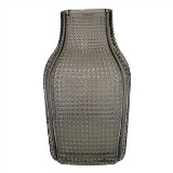 VASO DECORATIVO EM VIDRO - FUME - 16X16X26.5CM