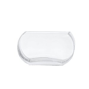 VASO DECORATIVO EM VIDRO TRANSPARENTE