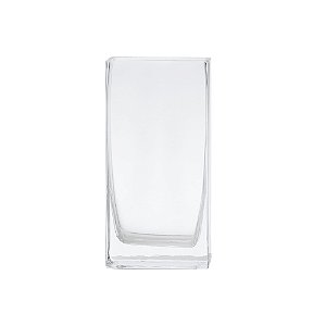 VASO DECORATIVO EM VIDRO TRANSPARENTE