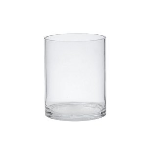 VASO DECORATIVO EM VIDRO TRANSPARENTE