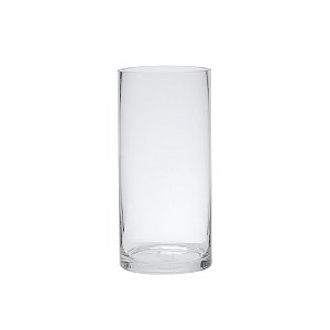 VASO DECORATIVO EM VIDRO TRANSPARENTE