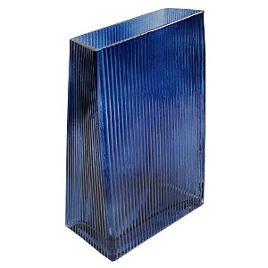VASO DE VIDRO AZUL