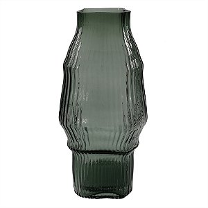 VASO DE VIDRO CINZA