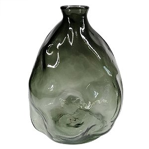 VASO DE VIDRO CINZA