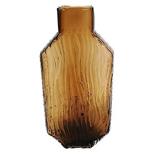 VASO DE VIDRO AMBAR