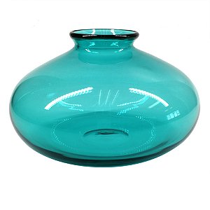 VASO DE VIDRO AZUL