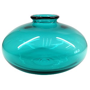 VASO DE VIDRO AZUL