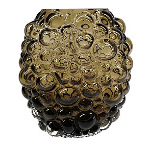 VASO DE VIDRO MARROM