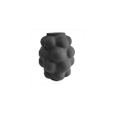 VASO DECORATIVO EM VIDRO - PRETO FOSCO - 16X16X20,5CM