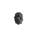 VASO DECORATIVO EM VIDRO - PRETO FOSCO - 20,5X20,5X25CM