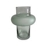 VASO DECORATIVO EM VIDRO - VERDE - 20X20X25CM
