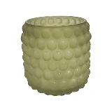 PECA DECORATIVA EM VIDRO - CASTICAL - AMARELO - 8,5X8,5X8,5CM