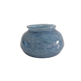 VASO DE VIDRO AZUL