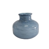 VASO DE VIDRO AZUL