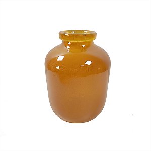 VASO DECORATIVO EM VIDRO TERRACOTA