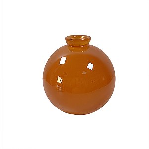 VASO DECORATIVO EM VIDRO TERRACOTA