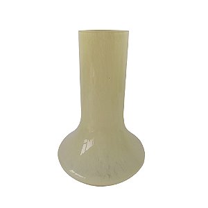 VASO DECORATIVO EM VIDRO BEGE