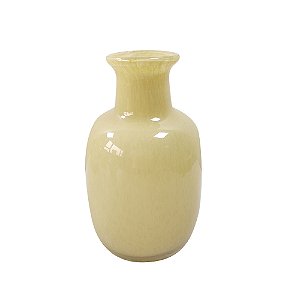VASO DECORATIVO EM VIDRO BEGE