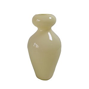 VASO DECORATIVO EM VIDRO BEGE