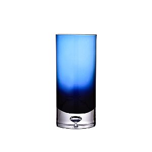 CJ DE COPOS EM VIDRO AZUL 6PCS