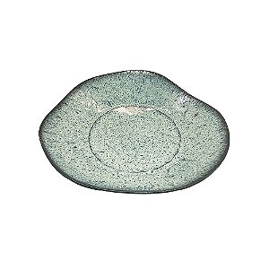 CJ DE SALADEIRA EM PORCELANA VERDE COM DETALHE PRETO 4PCS