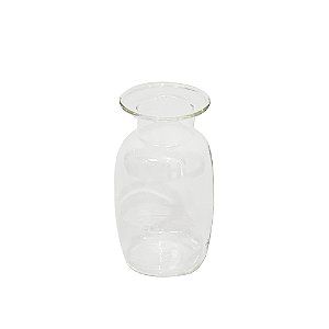 VASO DECORATIVO EM VIDRO TRANSPARENTE