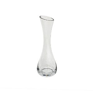 VASO DECORATIVO EM VIDRO TRANSPARENTE
