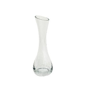 VASO DECORATIVO EM VIDRO TRANSPARENTE