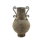VASO DE METAL CINZA