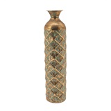 VASO DE METAL DOURADO