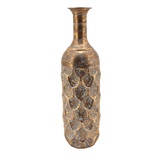 VASO DE METAL DOURADO