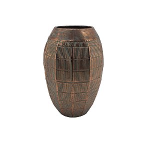 VASO DECORATIVO EM METAL BRONZE