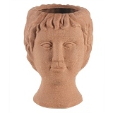 VASO DE CERAMICA ROSTO MARROM