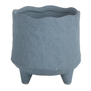 POTE DE CERAMICA CINZA