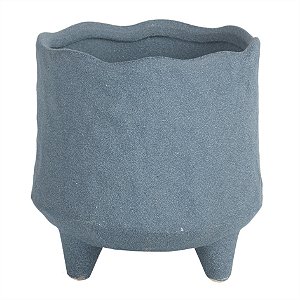 POTE DE CERAMICA CINZA