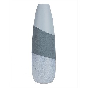 VASO DE CERAMICA TONS DE CINZA