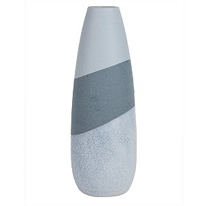 VASO DE CERAMICA TONS DE CINZA