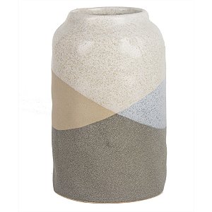 VASO DE CERAMICA TONS DE BEGE