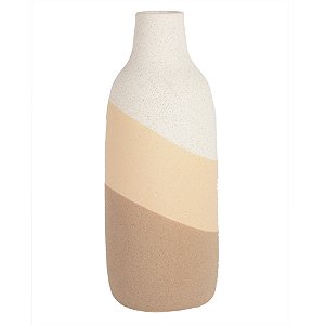 VASO DE CERAMICA TONS DE BEGE