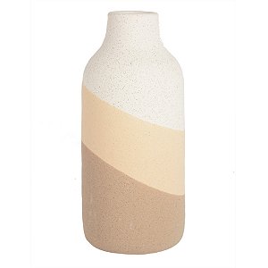 VASO DE CERAMICA TONS DE BEGE