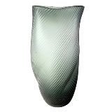 VASO EM VIDRO CINZA